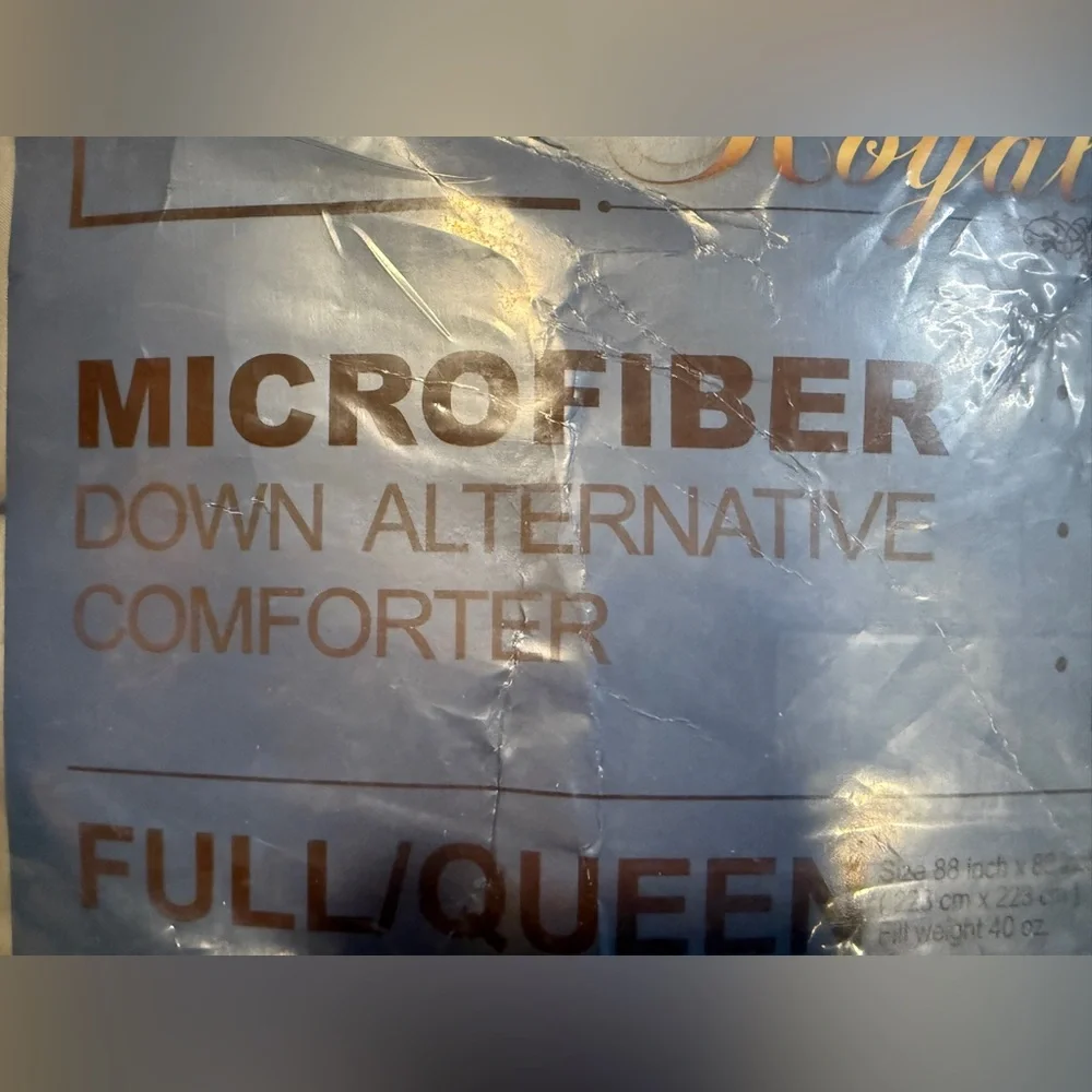 NWT Gray Microfiber Comforter Full/Queen 88” X 88”